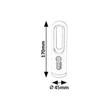 Lampa decor Rabalux RADKO plastic, alb, LED, 0,8W, 3000K, 60Lm - 76108
