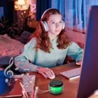 Lampa decor pentru copii Rabalux RADELIA plastic, negru, transparent, RGB-LED, 3W - 76110