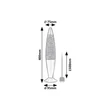 Veioza pentru copii Rabalux GLITTER metal, sticla, argintiu, transparent, LED, 25W, 3000K, 29Lm - 76115