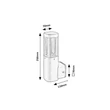 Aplica de perete exterioara Rabalux KALISZ metal, plastic, antracit, alb, LED, 3000K, 7W, 250lm, IP54 - 77033