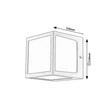 Aplica de perete exterioara Rabalux RENNES plastic, antracit, alb, LED, 10W, 580lm, 4000K, IP54 - 77042