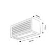 Aplica de perete exterioara Rabalux LUBLIN metal, plastic, negru, alb, LED, 4000K, 10W, 480lm, IP54 - 77100