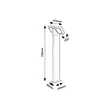 Aplica de perete exterioara Rabalux TELDE metal, sticla, antracit, transparent, LED, 3000K, 14W, 900lm, IP54 - 77102