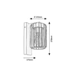Aplica de perete exterioara Rabalux TARPA metal, plastic, negru, transparent, E27, IP44 - 77106