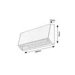 Aplica de perete exterioara Rabalux IBAR plastic, negru, transparent, LED, 3W, 250lm, 3000K, IP54 - 77109