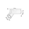 Aplica de perete exterioara Rabalux ENOL metal, sticla, negru, transparent, GU10, IP44 - 77110