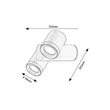 Aplica de perete exterioara Rabalux ENOL metal, sticla, negru, transparent, GU10, IP44 - 77111