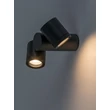 Aplica de perete exterioara Rabalux ENOL metal, sticla, negru, transparent, GU10, IP44 - 77111