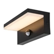 Aplica de perete exterioara cu senzor de miscare Rabalux ZARAGOZA plastic, negru, alb, LED, 9W, 800lm, 2700K-4000K-6500K, IP54 - 77115