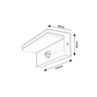 Aplica de perete exterioara cu senzor de miscare Rabalux ZARAGOZA plastic, alb, LED, 9W, 850lm, 2700K-4000K-6500K, IP54 - 77116