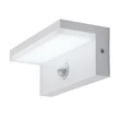 Aplica de perete exterioara cu senzor de miscare Rabalux ZARAGOZA plastic, alb, LED, 9W, 850lm, 2700K-4000K-6500K, IP54 - 77116