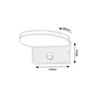 Aplica de perete exterioara cu senzor de miscare Rabalux BATIDA plastic, alb, LED, 9W, 950lm, 2700K-4000K-6500K, IP54 - 77120