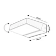 Aplica de perete exterioara Rabalux LAXA plastic, negru, alb, LED, 14W, 1400lm, 2700K-4000K-6500K, IP54 - 77121