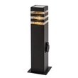 Lampadar exterior Rabalux ANKARA metal, plastic, negru, transparent, E27, IP44 - 77122