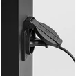 Lampadar exterior Rabalux ANKARA metal, plastic, negru, transparent, E27, IP44 - 77122