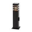 Lampadar exterior Rabalux ANKARA metal, plastic, negru, transparent, E27, IP44 - 77122