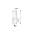 Aplica de perete exterioara Rabalux DARVAS metal, plastic, negru, transparent, LED, 7W, 450lm, 2700K-4000K-6000K, IP54 - 77126