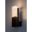 Aplica de perete exterioara Rabalux DARVAS metal, plastic, negru, transparent, LED, 7W, 450lm, 2700K-4000K-6000K, IP54 - 77126