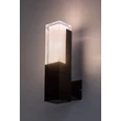 Aplica de perete exterioara Rabalux DARVAS metal, plastic, negru, transparent, LED, 7W, 450lm, 2700K-4000K-6000K, IP54 - 77126