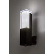 Aplica de perete exterioara Rabalux DARVAS metal, plastic, negru, transparent, LED, 7W, 450lm, 2700K-4000K-6000K, IP54 - 77126