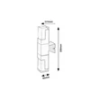 Aplica de perete exterioara Rabalux DARVAS metal, plastic, negru, transparent, LED, 12W, 830lm, 2700K-4000K-6000K, IP54 - 77127
