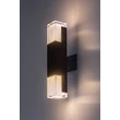 Aplica de perete exterioara Rabalux DARVAS metal, plastic, negru, transparent, LED, 12W, 830lm, 2700K-4000K-6000K, IP54 - 77127