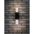 Aplica de perete exterioara Rabalux DARVAS metal, plastic, negru, transparent, LED, 12W, 830lm, 2700K-4000K-6000K, IP54 - 77127