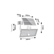 Lampa solara Rabalux ZAVOD plastic, negru, transparent, LED, 8W, 800lm, 5000K, IP65 - 77129