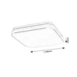 Plafoniera exterioara cu senzor de miscare Rabalux LOWAR plastic, alb, LED, 18W, 1150lm, 3000K, IP44 - 77137