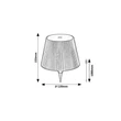 Lampa decor Rabalux BURDUR plastic, negru, transparent, LED, 2W, 180lm, 3000K, IP44 - 77142