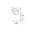 Lampa decor Rabalux FUNES plastic, maro, alb, LED, 3W, 120lm, 2800K-4000K-6500K, IP44 - 77143