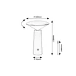 Lampa decor Rabalux POLPERRO plastic, negru, alb, LED, 3W, 180lm, 2800K-4000K-6500K - 77147