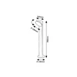 Lampadar exterior Rabalux WENGEN metal, plastic, negru, alb, LED, 12W, 790lm, 3000K, IP54 - 77149