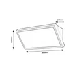 Aplica de perete exterioara Rabalux RAPLA2 plastic, negru, alb, LED, 18W, 1700lm, 2700K-4000K-6500K, IP65 - 77150
