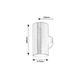 Aplica de perete exterioara Rabalux URFA plastic, negru, alb, LED, 18W, 1800lm, 2700K-4000K-6500K, IP65 - 77155