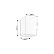 Aplica de perete exterioara Rabalux URFA plastic, negru, alb, LED, 9W, 900lm, 2700K-4000K-6500K, IP65 - 77156