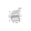 Lampa solara Rabalux TARCAL plastic, sticla, negru, alb, LED, 6W, 1000lm, 3000K-4000K-6500K, IP65 - 77159