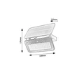 Lampa solara Rabalux TARCAL plastic, sticla, negru, alb, LED, 8W, 1200lm, 3000K-4000K-6500K, IP65 - 77160