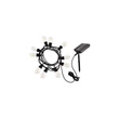 Lampa solara Rabalux ZIRC plastic, negru, transparent, LED, 3.6W, 35lm, 2700K, IP44 - 77165