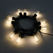 Lampa solara Rabalux ZIRC plastic, negru, transparent, LED, 3.6W, 35lm, 2700K, IP44 - 77165