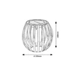 Lampa solara Rabalux SAVOCA metal, plastic, negru, alb, LED, 1W, 5lm, 3000K, IP44 - 77167