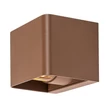 Aplica de perete exterioara Rabalux HALLSTATT metal, sticla, maro, transparent, LED, 10W, 320lm, 3000K, IP54 - 77169