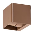 Aplica de perete exterioara Rabalux HALLSTATT metal, sticla, maro, transparent, LED, 10W, 320lm, 3000K, IP54 - 77169