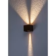 Aplica de perete exterioara Rabalux HALLSTATT metal, sticla, maro, transparent, LED, 10W, 320lm, 3000K, IP54 - 77169
