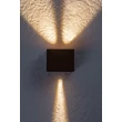 Aplica de perete exterioara Rabalux HALLSTATT metal, sticla, maro, transparent, LED, 10W, 320lm, 3000K, IP54 - 77169