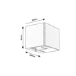 Aplica de perete exterioara Rabalux HALLSTATT metal, sticla, gri, transparent, LED, 10W, 360lm, 3000K, IP54 - 77170
