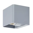 Aplica de perete exterioara Rabalux HALLSTATT metal, sticla, gri, transparent, LED, 10W, 360lm, 3000K, IP54 - 77170