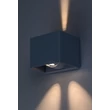 Aplica de perete exterioara Rabalux HALLSTATT metal, sticla, gri, transparent, LED, 10W, 360lm, 3000K, IP54 - 77170