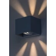 Aplica de perete exterioara Rabalux HALLSTATT metal, sticla, gri, transparent, LED, 10W, 360lm, 3000K, IP54 - 77170