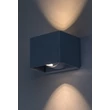 Aplica de perete exterioara Rabalux HALLSTATT metal, sticla, gri, transparent, LED, 10W, 360lm, 3000K, IP54 - 77170